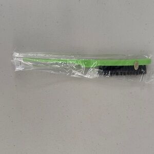 Green Shoe Brush with Black Bristles